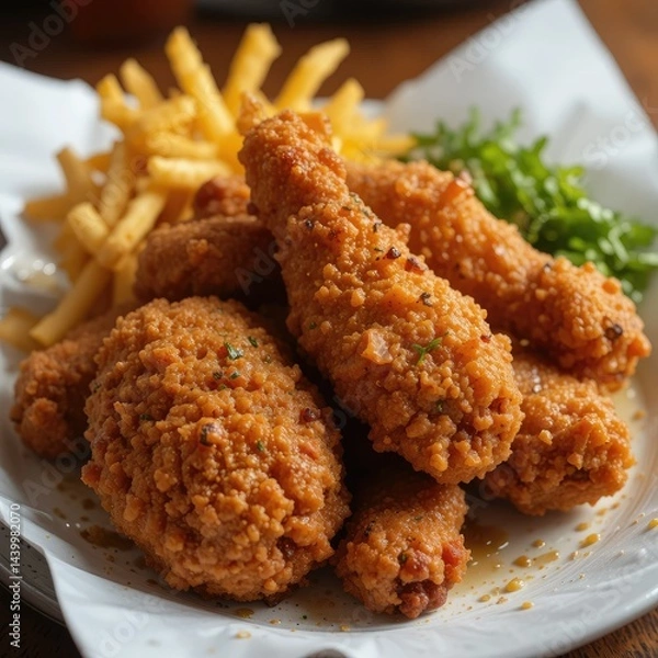 Obraz fried chicken nuggets