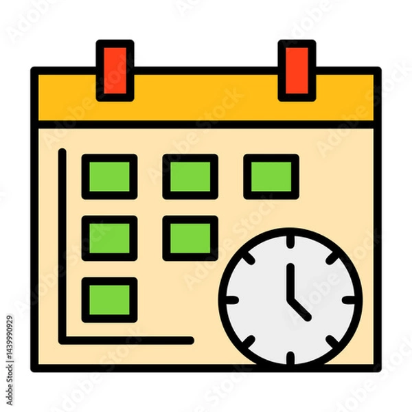 Fototapeta Deadline Filled Icon