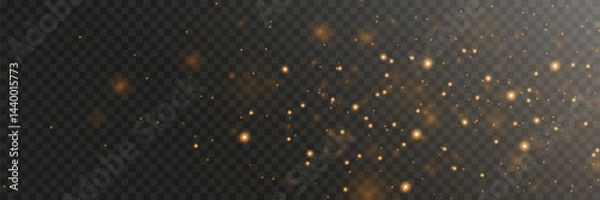 Fototapeta Abstract sparkle dust effect. Light shine of particles.