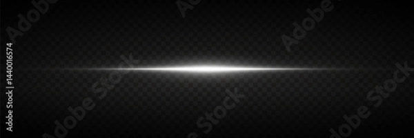 Fototapeta Light effect of flash of light. Shine of rays and glare.