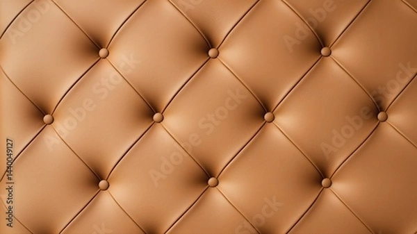 Obraz Luxurious Light Brown Leather Tufted Upholstery Pattern leather upholstery tufted light brown tan