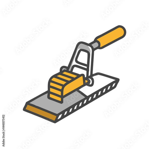 Fototapeta  Detailed Concrete Vibrator Tool Icon