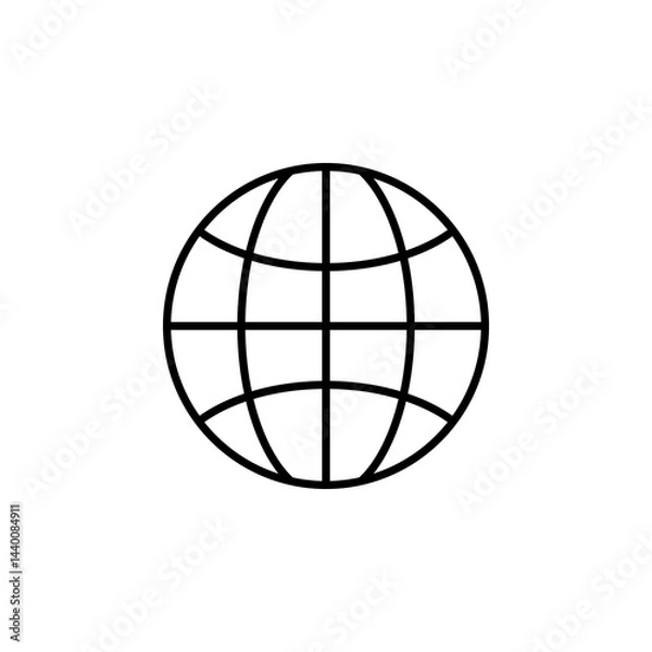 Fototapeta internet, globe, web icon vector
