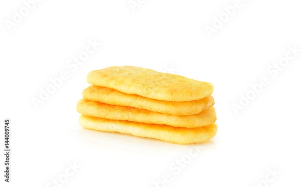Fototapeta Cracker on white background