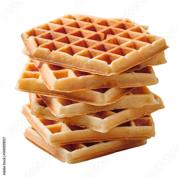 Obraz Waffle isolated on transparent background