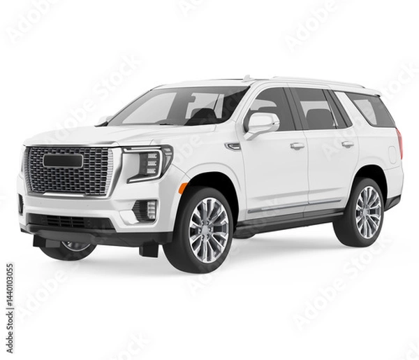 Fototapeta SUV Car Isolated
