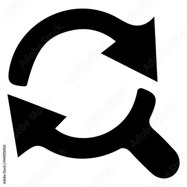 Obraz Search and Discovery Magnifying Glass Icon Find and Explore Vector Symbol