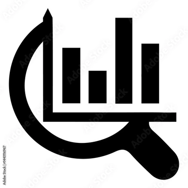 Obraz Business Growth Up Arrow Symbol Success and Progress Icon Vector