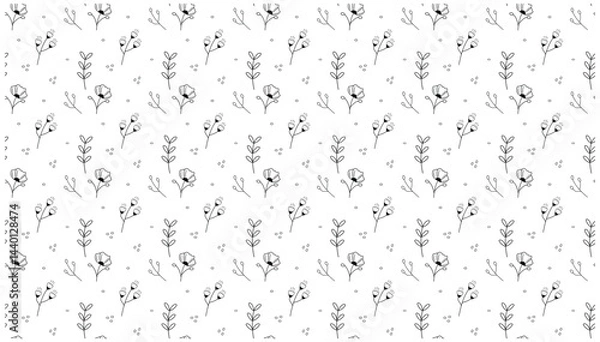 Fototapeta flower pattern art vector design