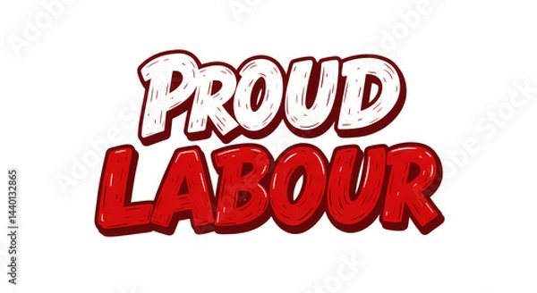 Fototapeta Proud Labour:  A Powerful Image for Workers' Rights