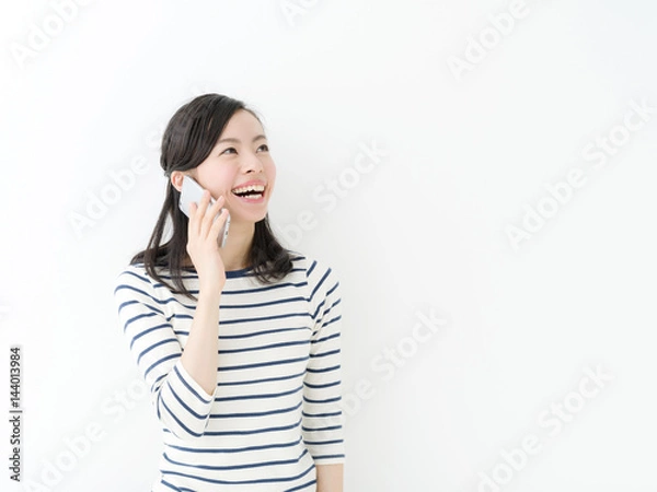 Fototapeta スマートフォン・女性