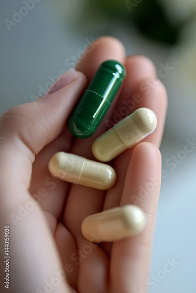 Obraz pills in hand