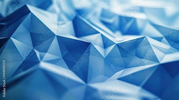 Obraz Geometric blue ice texture background,Blue abstract geometric background with triangle shapes,abstract blue background polygonal texture