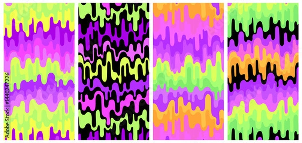 Fototapeta Seamless striped pattern. Set of different color options