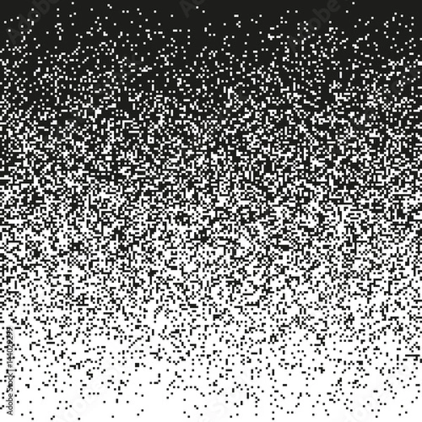 Fototapeta Simple pattern with gradation of tone. Background texture with shuffled pixels. Element of design.