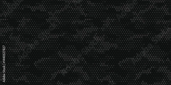Obraz Vector dotted camouflage pattern. Dark military pattern. Seamless pattern for textile design and army
