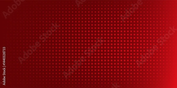 Fototapeta Abstract halftone dots dotted background in red colors presentation poster. vector illustration