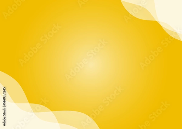 Obraz smooth yellow gradient wavy background