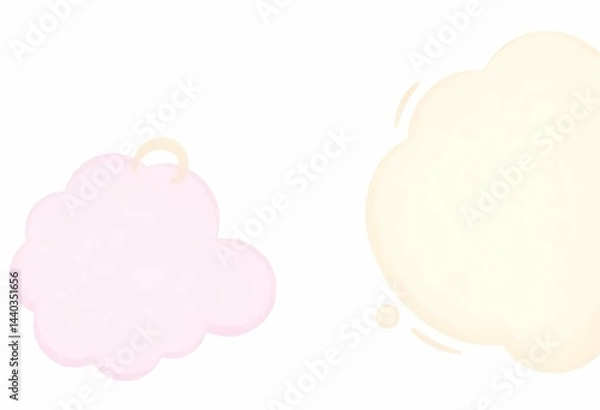 Fototapeta Pastel Blob Organic Shape Vector Background