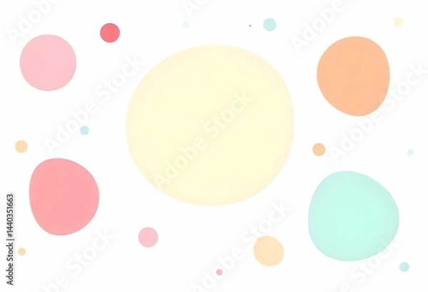 Fototapeta Pastel Blob Organic Shape Vector Background