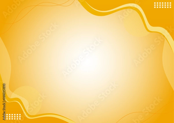 Obraz simple yellow white wavy gradient design