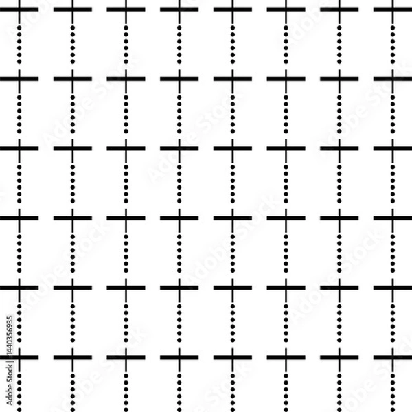 Fototapeta black and white seamless pattern textile tile pattern repeated vector illustration 