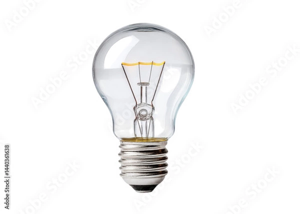 Fototapeta Clear Light Bulb Illuminating Ideas Light Source for Creativity and Inspiration in Design