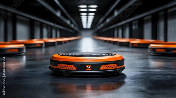 Obraz Automated warehouse vehicle