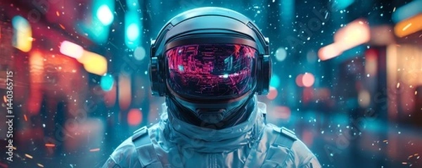 Fototapeta Explore the future of gaming with a digital suit designed to enhance immersion and user experience in next-generation games.