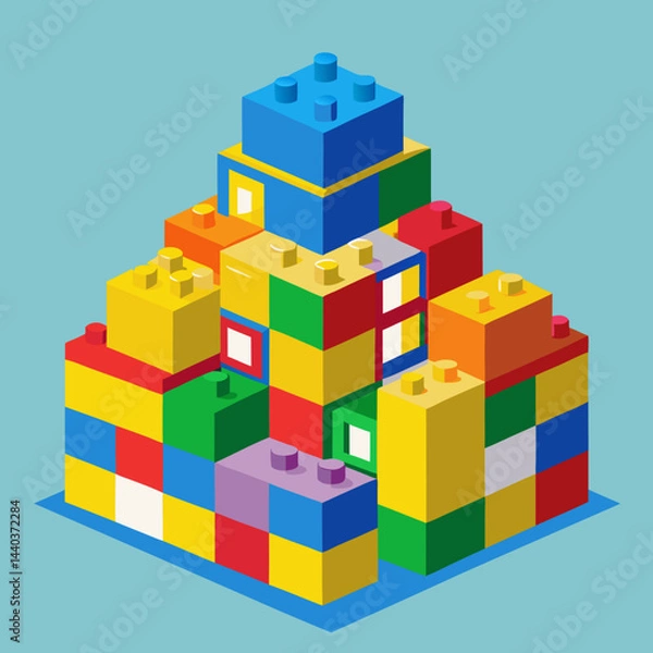 Fototapeta toy building blocks