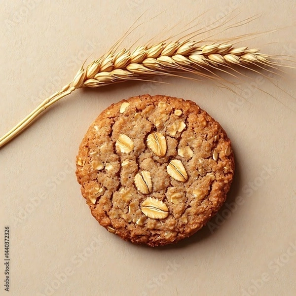 Obraz Oatmeal Cookie with Wheat. (1)