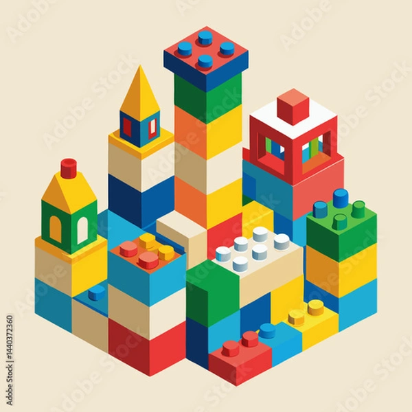 Fototapeta toy building blocks