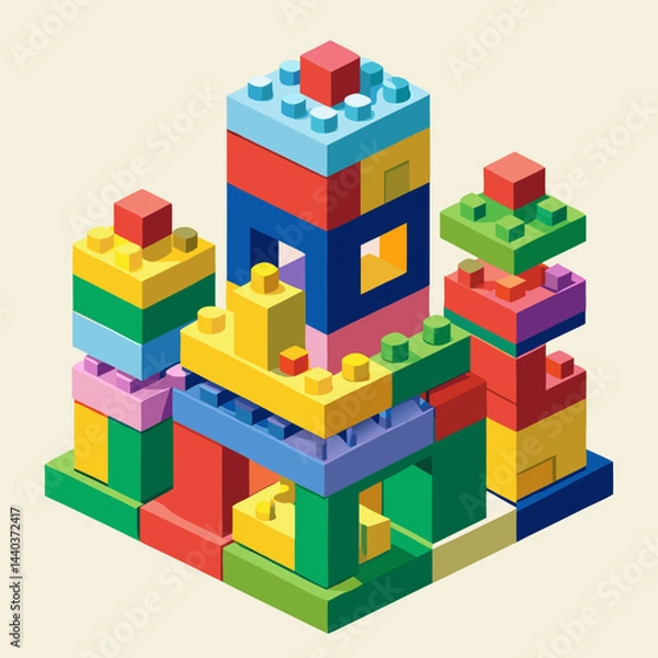 Fototapeta toy building blocks