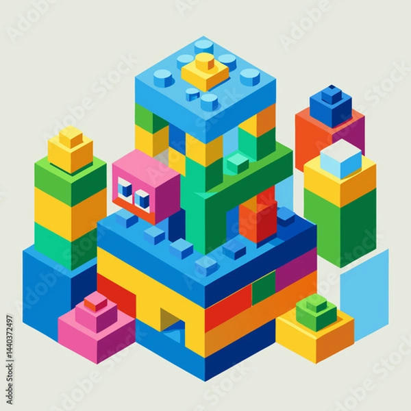 Fototapeta toy building blocks