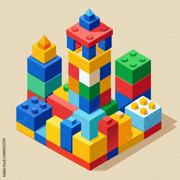 Fototapeta toy building blocks