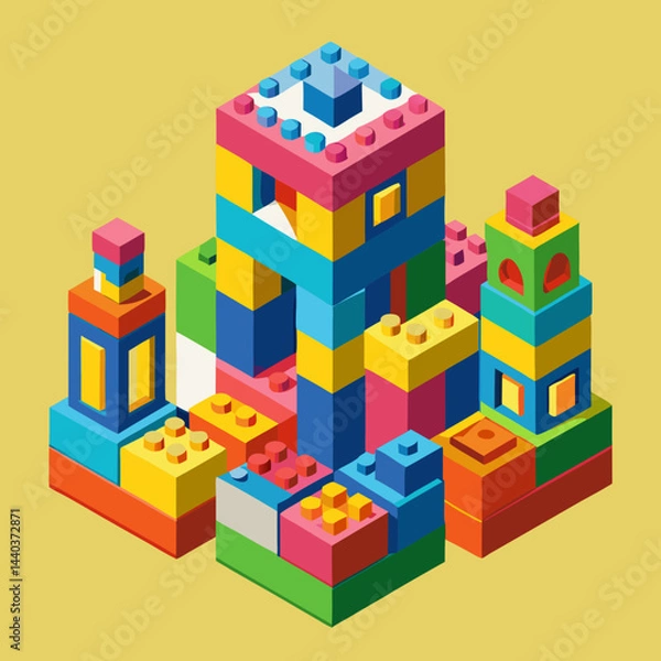 Fototapeta toy building blocks