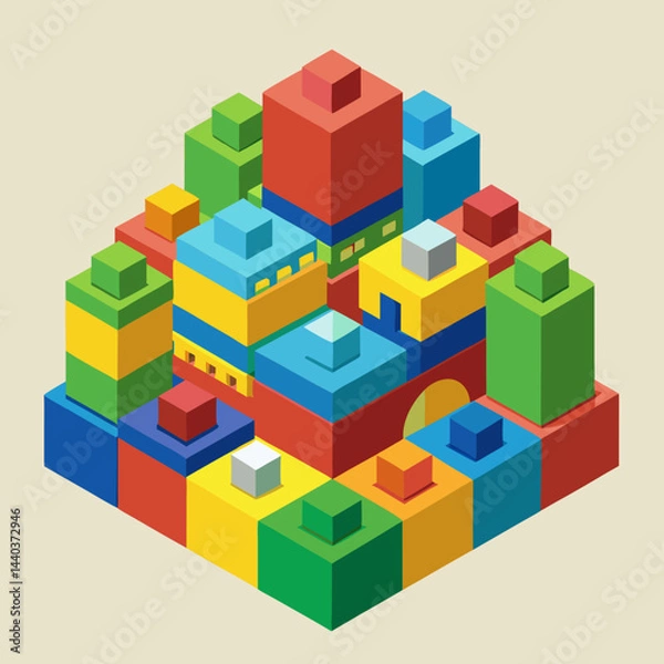 Fototapeta toy building blocks