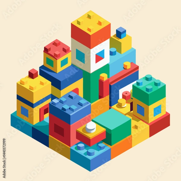 Fototapeta toy building blocks