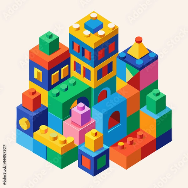 Obraz toy building blocks