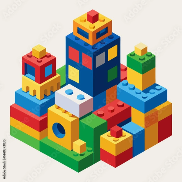 Fototapeta toy building blocks