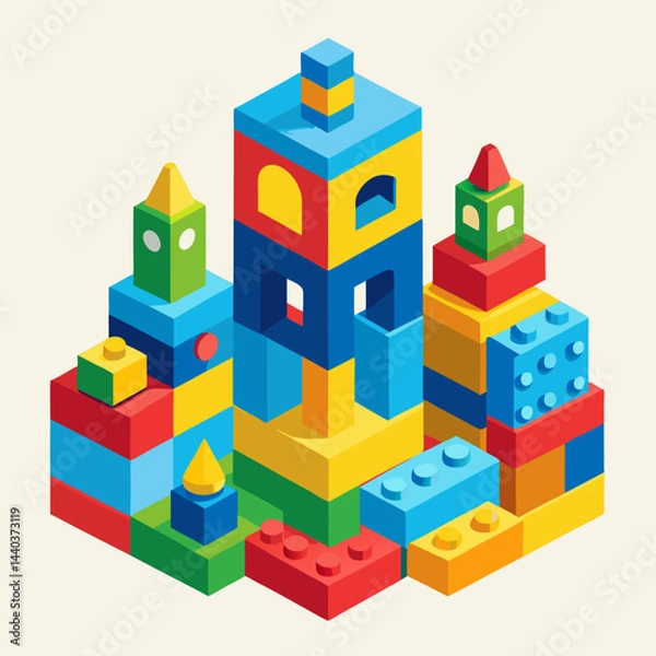 Fototapeta toy building blocks