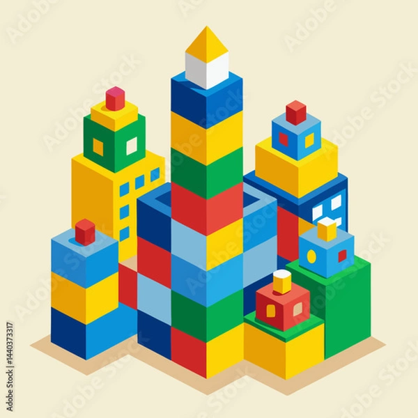 Fototapeta toy building blocks