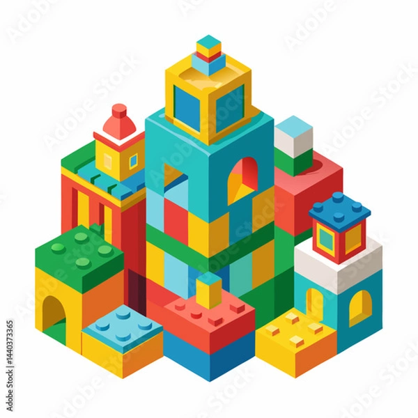 Fototapeta toy building blocks