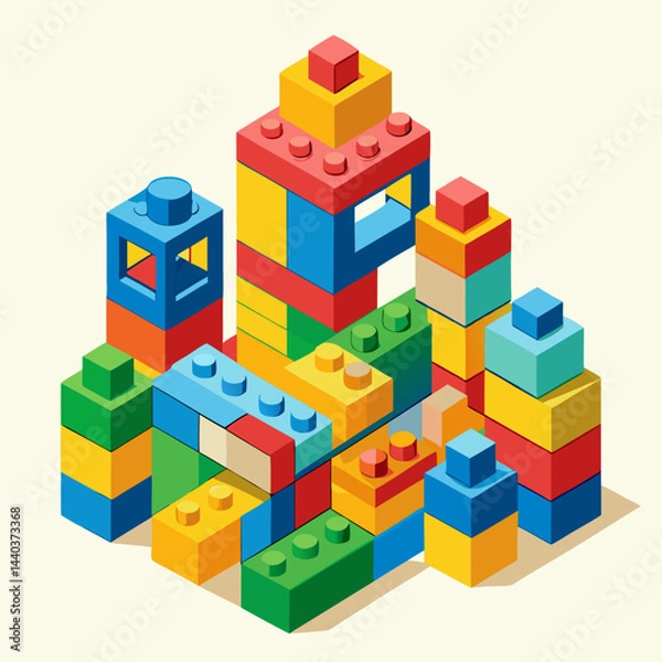 Fototapeta toy building blocks
