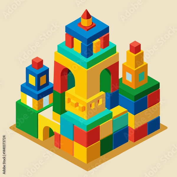 Fototapeta toy building blocks