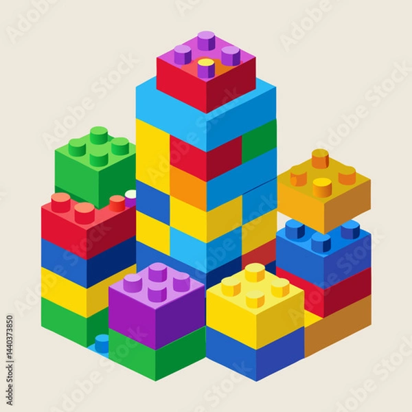 Fototapeta toy building blocks