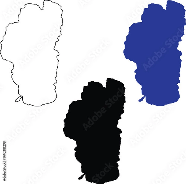 Fototapeta Lake_Tahoe_Map