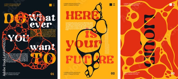 Obraz Bold Motivational liquid abstract Posters