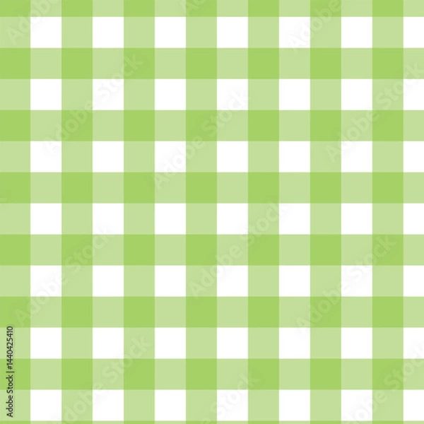 Obraz green gingham fabric