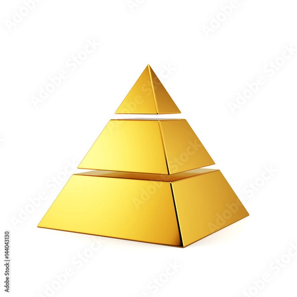 Obraz Golden pyramid isolated